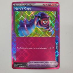 Pokémon TCG Temporal Forces Hero's Cape 152 Holo English