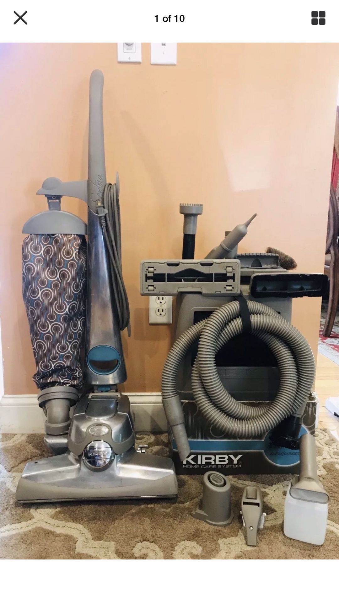 Kirby Sentria 2 Vacuum Cleaner W/Attachments & Shampooer