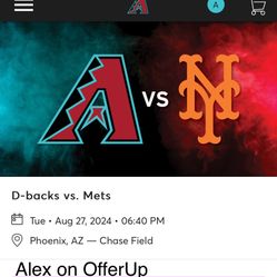 Diamondbacks vs Mets 08/27