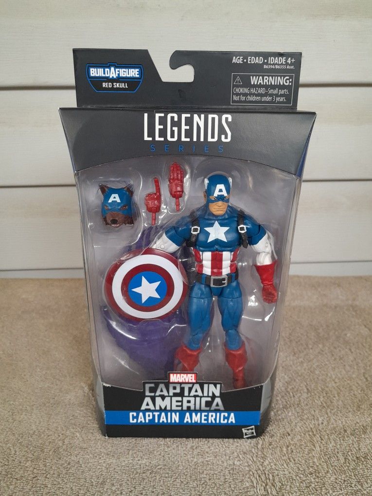 Marvel Legends Captain America Wolf Onslaught Red Skull BAF New Sealed