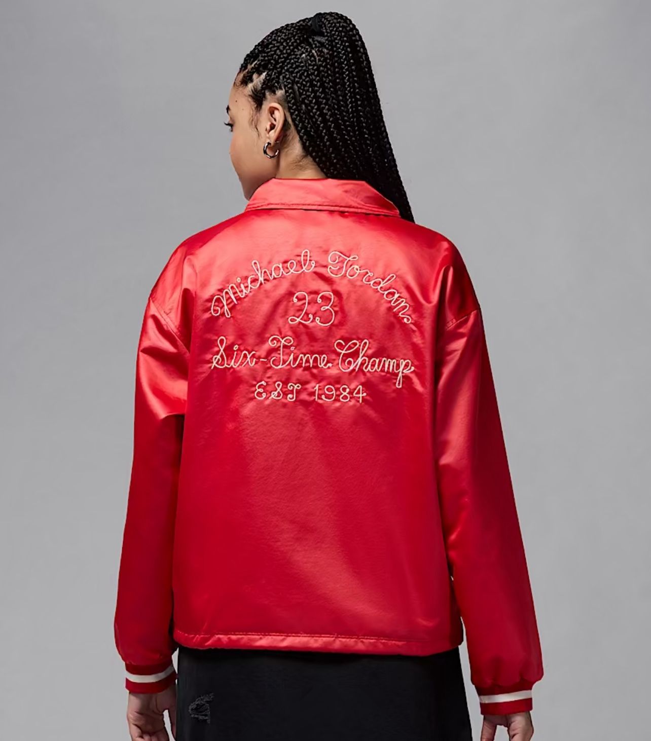 Size Small WMNS - Nike Air Jordan Coaches Jacket HJ0087-636