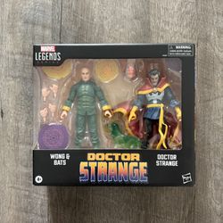 In Hand, Brand New, Never Opened - Hasbro - Marvel Legends - Doctor Strange and Wong  and Bats - 6” Inch Action Figure 2 Pack - Not Mint