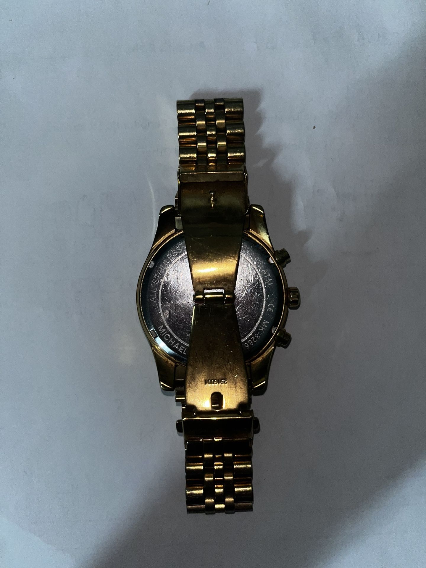 Real Micheal Kors Watch Gold Plated 258801 Michael Kors