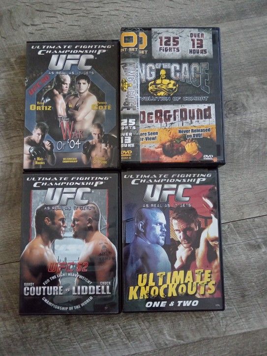 UFC Dvds And MMA DVDs $10 Obo