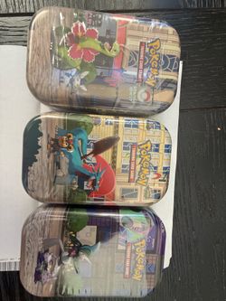 Pokémon TCG Sealed Mini Tins (3) – Meganium, Salamence & Gallade – $60
