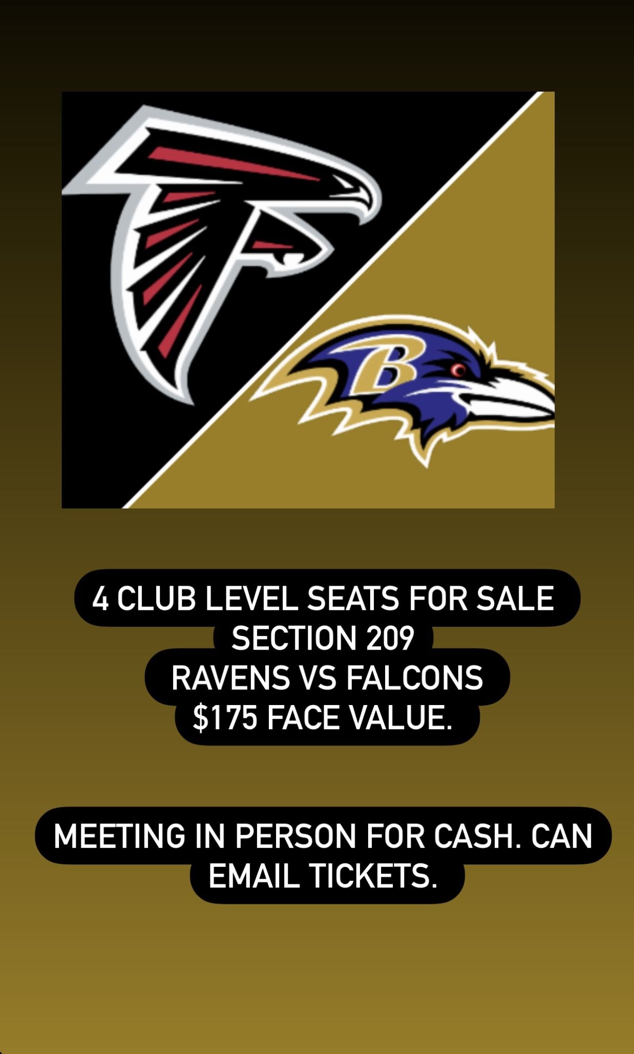 4 Club Level Ravens Tickets for Sale in Baltimore, MD OfferUp
