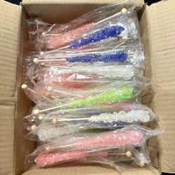 $1 Large Candy Crystal Sticks! Rose Brands
