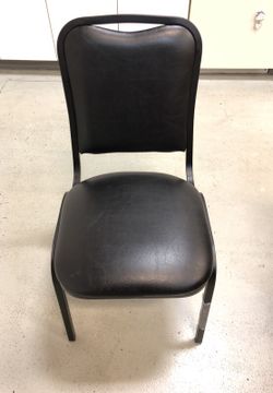 Stackable vinyl office chairs