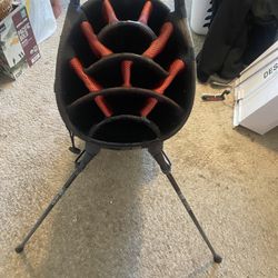 14  Slots Golf Bag With Stands & Shoulder Strap