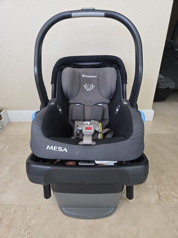 UPPAbaby Mesa V2 Infant Car Seat/Easy Installation/Innovative SmartSecure Technology/Base + Robust Infant Insert Included