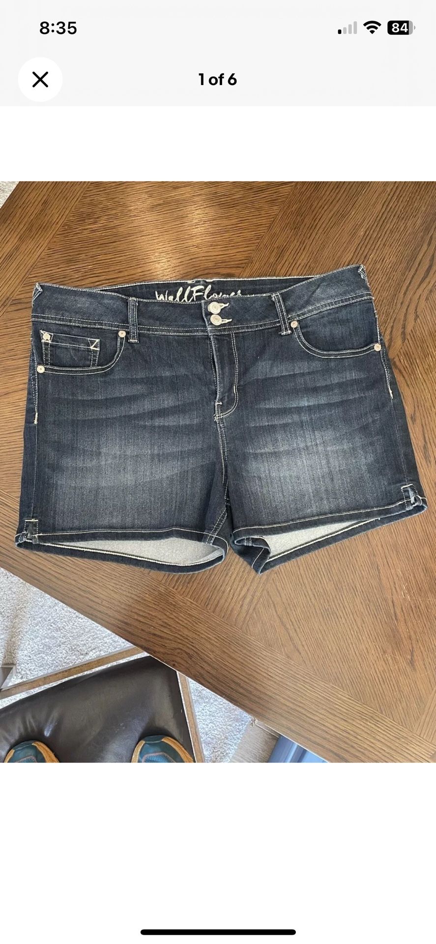 WallFlower Jean Shorts NEW without tags Juniors Size 17 