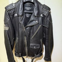 Motorcycle Jacket; Harley Davidson Genuine Leather