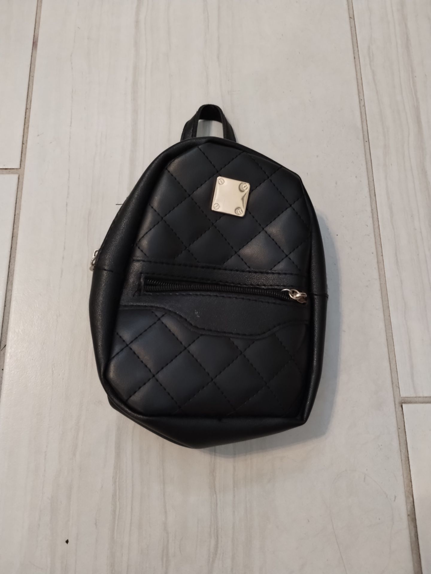 small black purse backpack 8"X5"