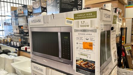 Vissani 1.7 cu. ft. 1000-Watt Over the Range Microwave in Stainless Steel