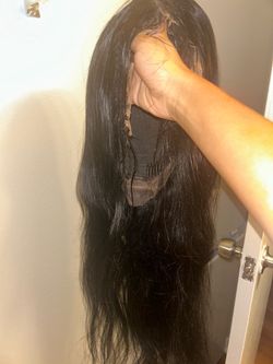 Long Black Lace Front Wig