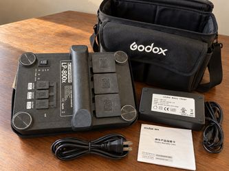 Like NEW Godox LEADPOWER LP-800X Portable Power Inverter with Charger & Carrying Case
