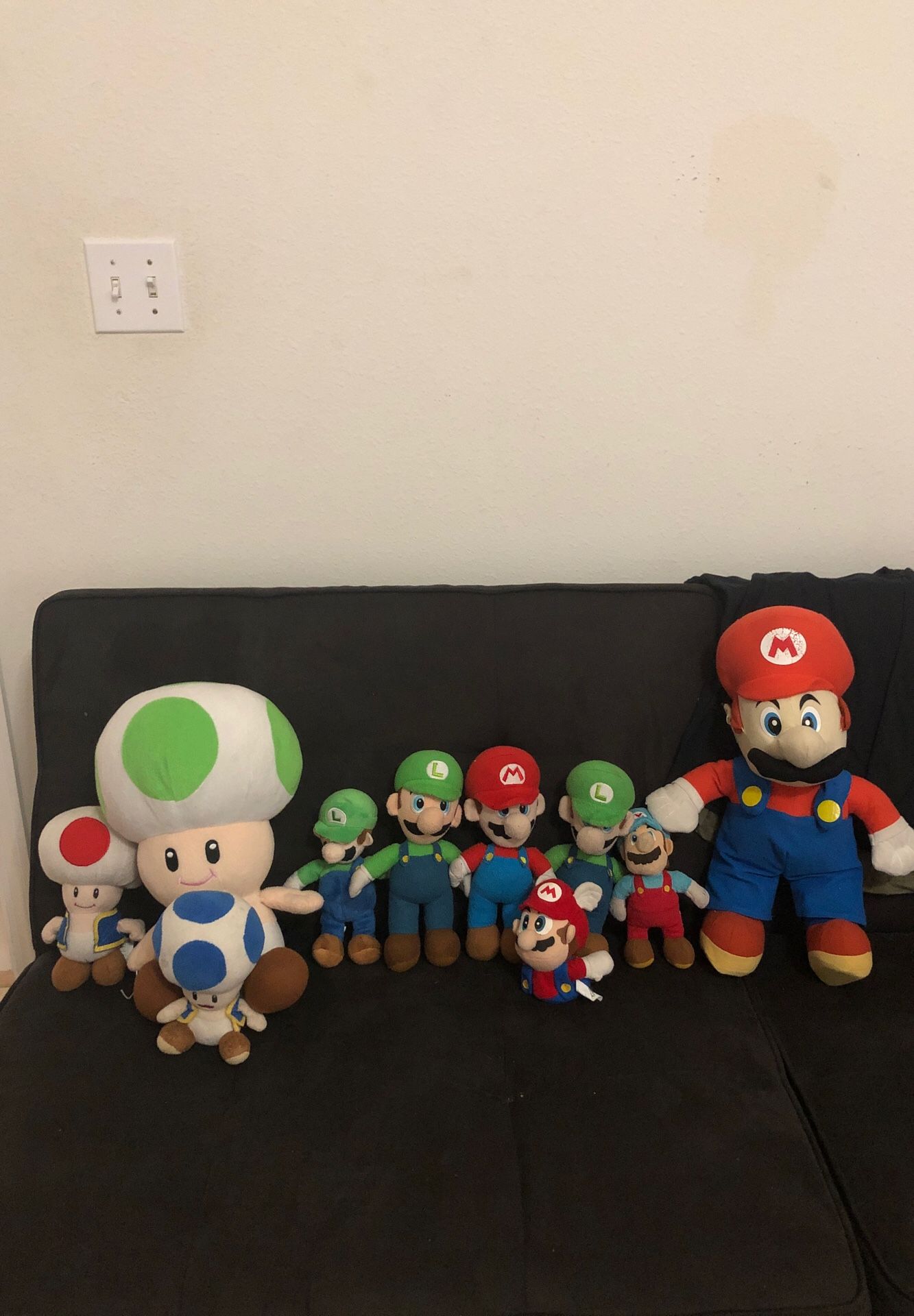 Super Mario plushies