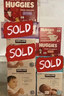 Baby Diapers (PRICE IS IN DESCRIPTION)