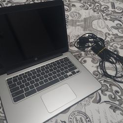 HP Chrome Laptop, Does Not Turn On, For Parts Or Repairs 