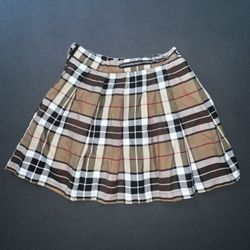 Size 14 Plaid Mini Skirt 