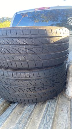 225/40/18 two tires in great condition no patches