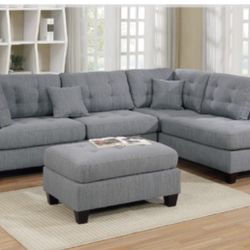 Sectional Sofa + Ottoman