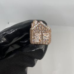 Rose Gold Bussdown Ring Size 9-10
