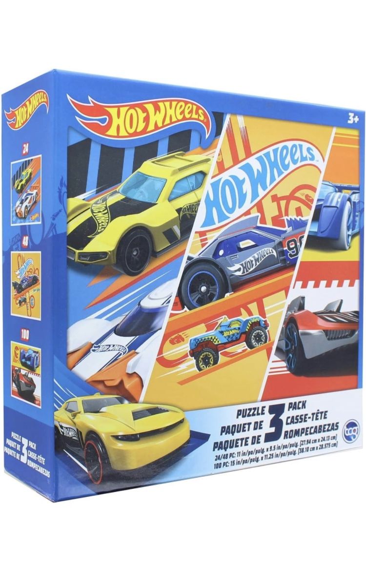 HOT WHEELS Puzzle 3-pack