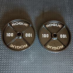 Rogue 100lb Deep Dish Pair (LIKE NEW)