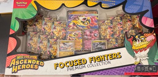 Pokémon Mega Evolution Ascended Heroes Focused Fighters Premium Collection