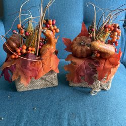 Fall Harvest Arrangement Pair