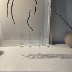 Anthropologie Champagne Flutes (New, set of 4)