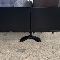 2 27”Acer Monitors With Stand 