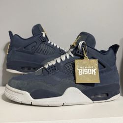 Nike Air Jordan 4 IV Retro Howard University PE 2025 Size 9 Blue HV9204-447 Used