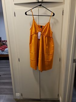Mustard Summer Dress Size L