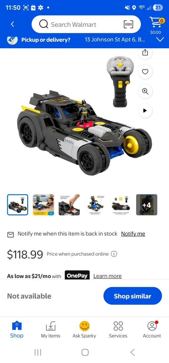 Transforming BatMobile RC Car