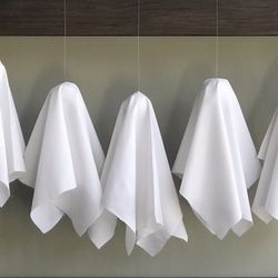 Halloween Hanging Ghosts Lot Of 20