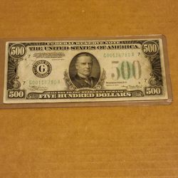  $500 Dollar Bill 