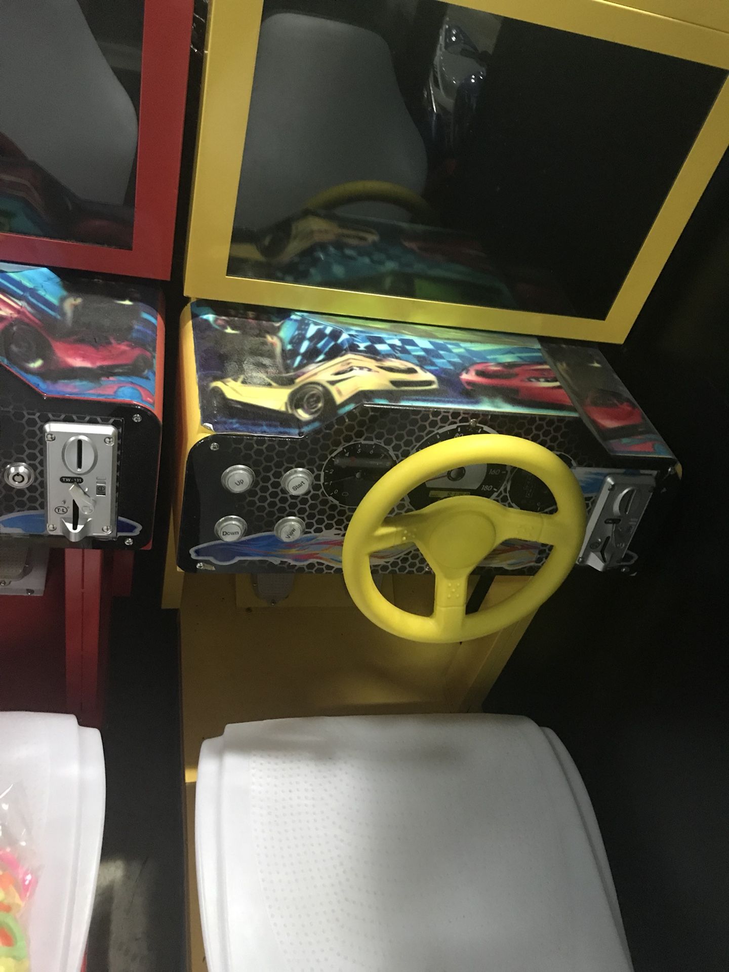 Coin operated Arcade kids outrun racing games