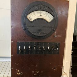 Antique Vintage Us Army, Weston Electrical Instrument Voltmeter Gauge World War Ii We