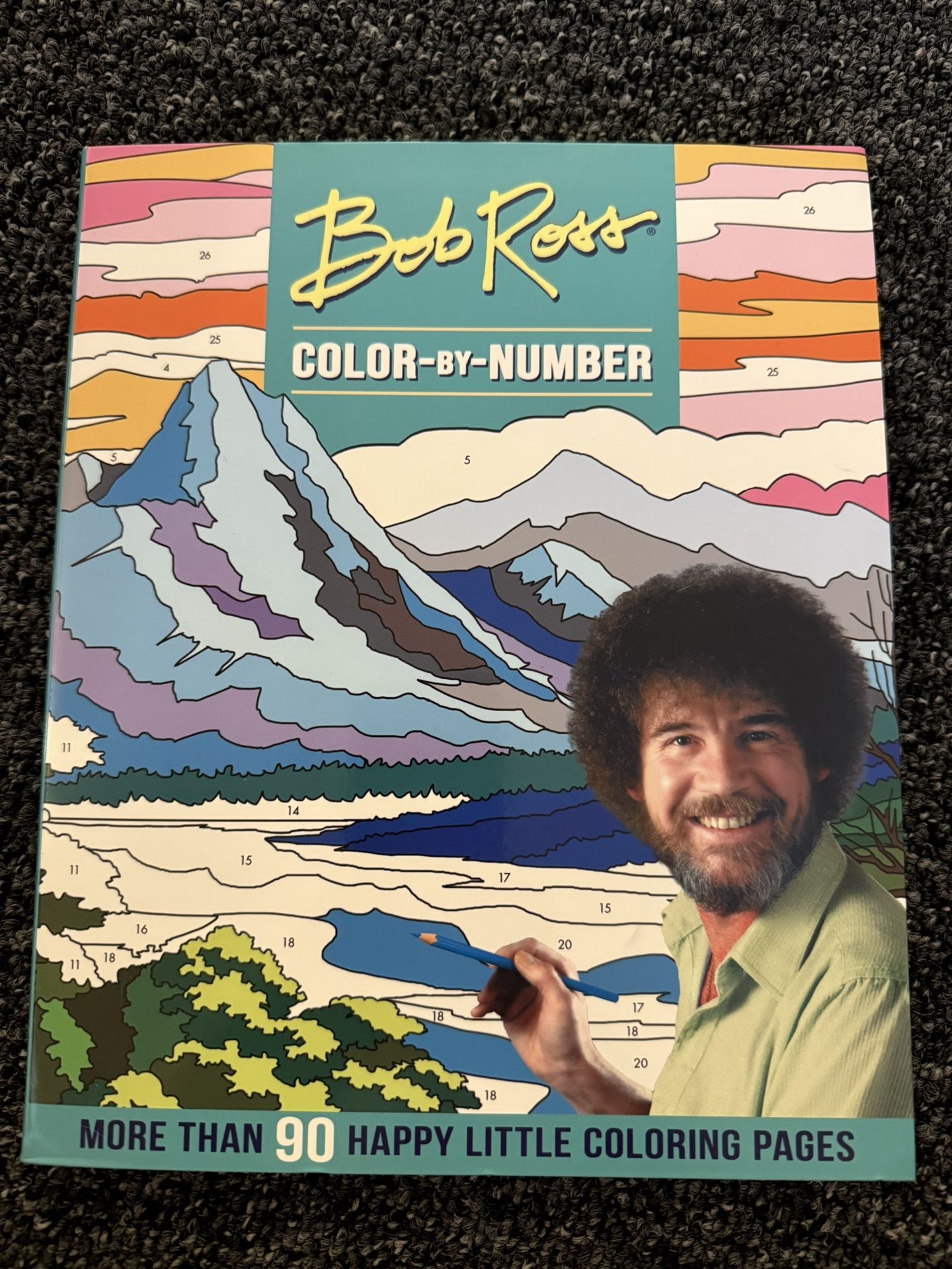 Adult Bob Ross Color By Number Book 