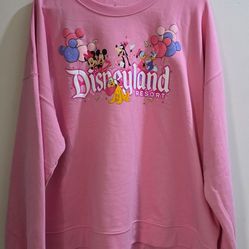 Valentines Mickey & Friends Pink Disneyland Sweater