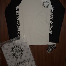 Chrome Hearts black n white longsleeve