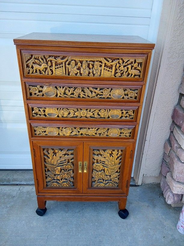 Vintage Carved Holder