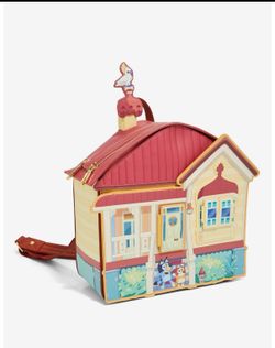 Bioworld Bluey Heeler House Figural Mini Backpack — BoxLunch Exclusive — NWT