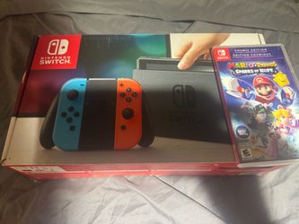 Nintendo Switch Console with Mario + Rabbids Sparks of Hope