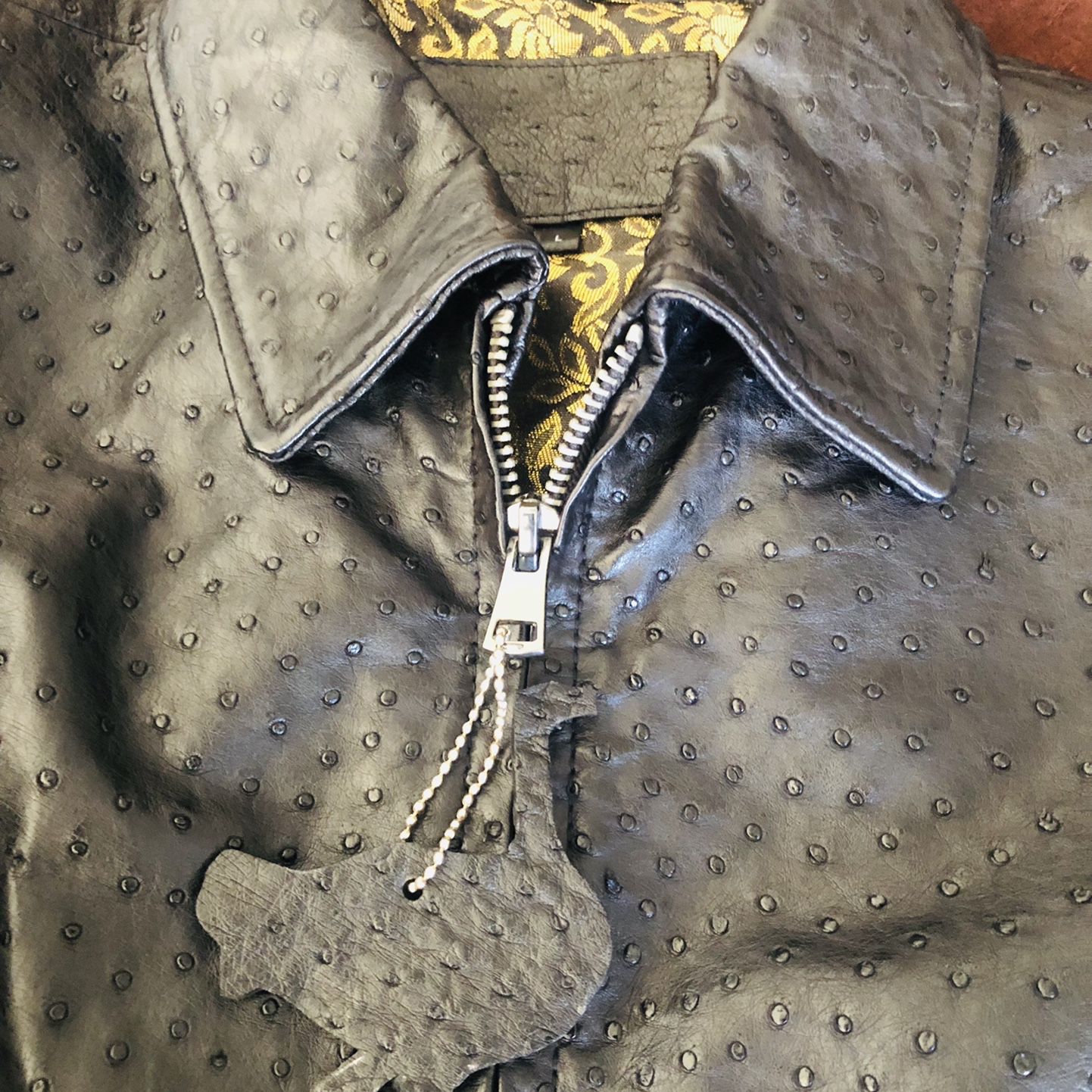 Ostrich Leather Jacket 