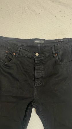 Purple jeans