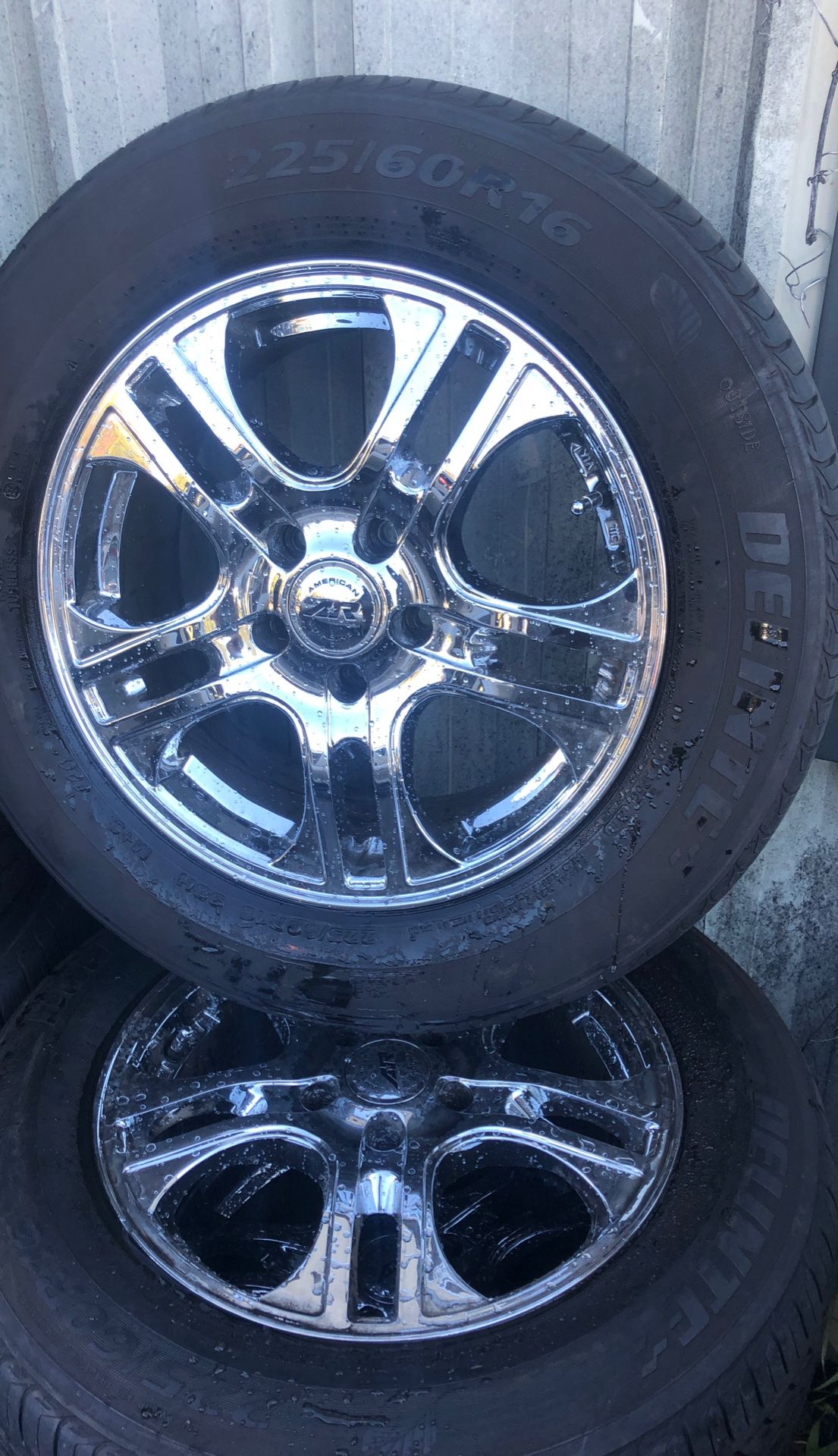 4 wheels with rims and tires excellent condition