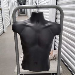 Hollow Male Upper Body Mannequin With Hangers and Without Hangers